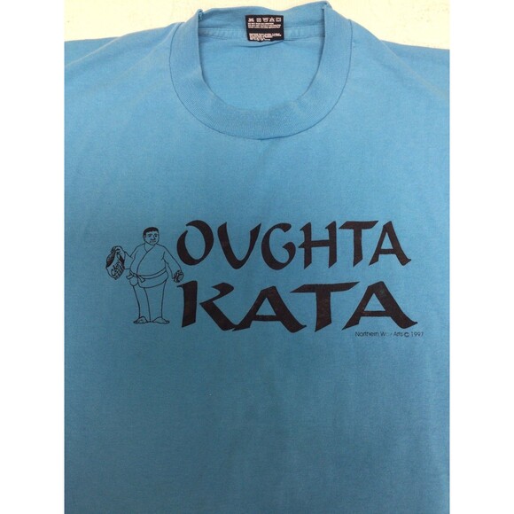 Vintage 1997 Best Fruit Of The Loom Shirt "Oughta Kata" Size XXL Funny Graphic - Picture 3 of 7